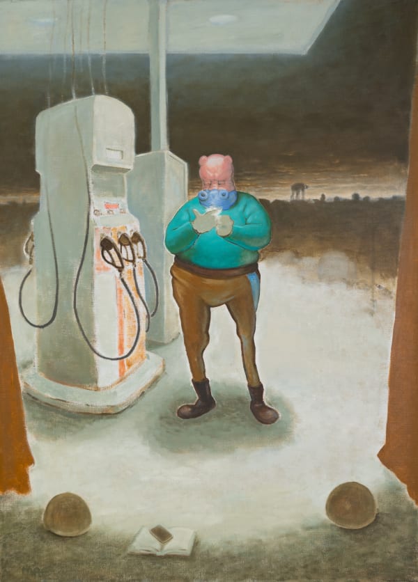 Manuel Aja Espil, The Break, 2023, Oil on linen, 45 5/8 x 33 7/8 in (116 x 86 cm)