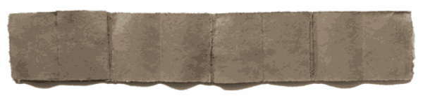 River Library 300, Paraná River sediment and glue on Essindia paper, 8 x 45 in
