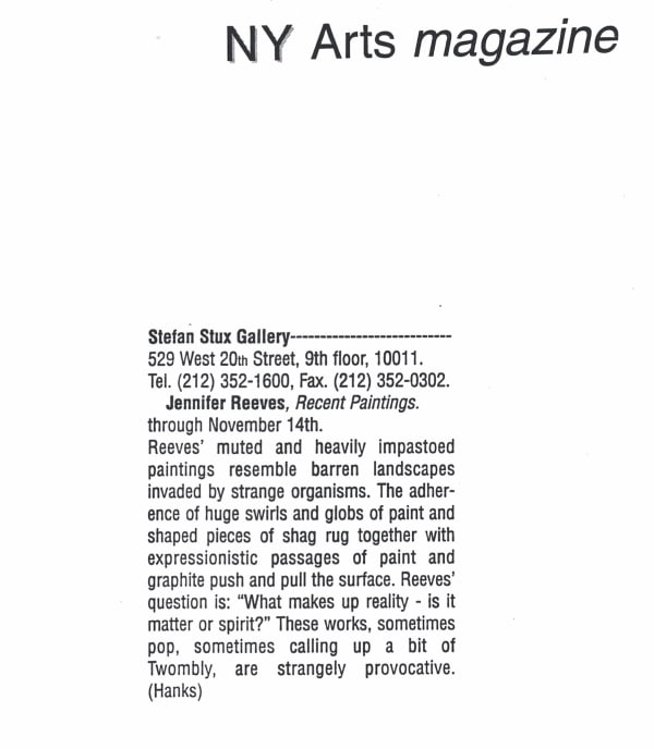 NY Arts Magazine, Victoria Hanks