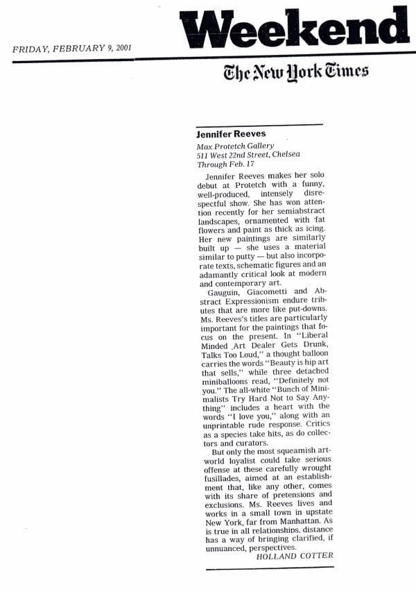 New York Times, Holland Cotter