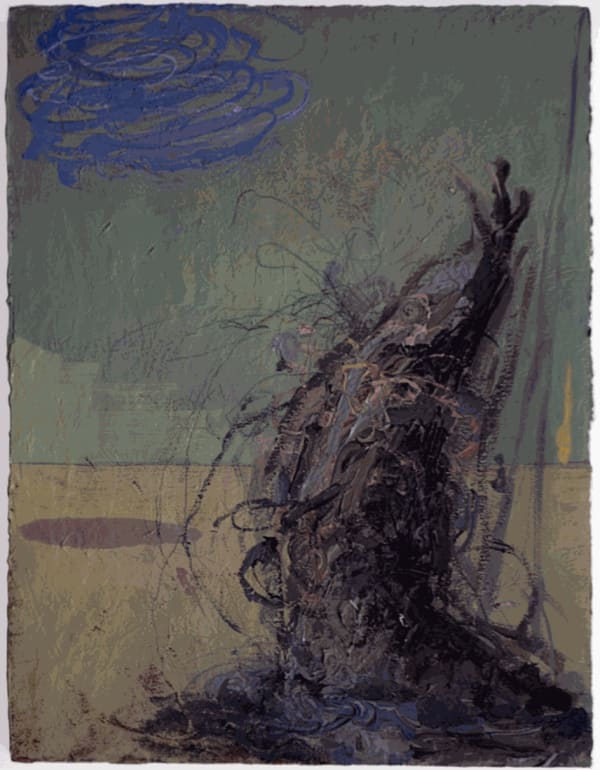 Struggle (6), 1993, Acrylic, pencil on board, 14 1/2 x 11 in