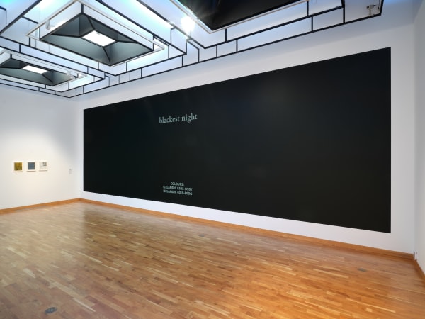 Installation view: Birgir Andrésson, "As Far As The Eye Can See", Reykjavik Art Museum, 2022