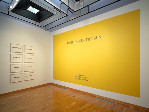 Installation view: Birgir Andrésson, "As Far As The Eye Can See", Reykjavik Art Museum, 2022