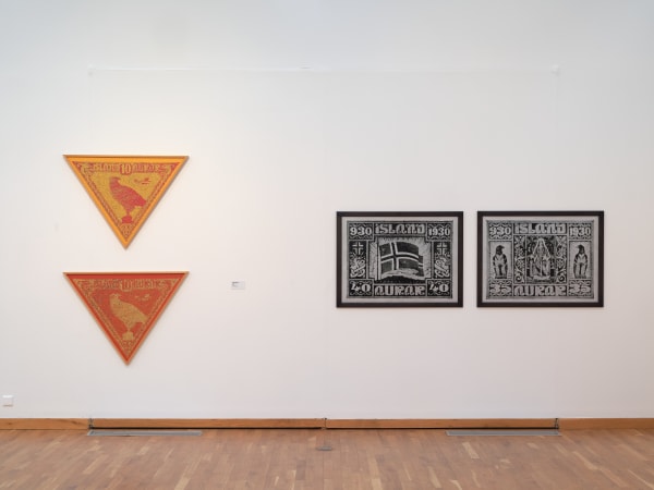 Installation view: Birgir Andrésson, "As Far As The Eye Can See", Reykjavik Art Museum, 2022
