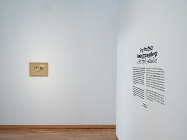 Installation view: Birgir Andrésson, "As Far As The Eye Can See", Reykjavik Art Museum, 2022