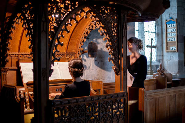 Ragnar Kjartansson: The Sky in a Room, St Mary Magdalene Church, Tanworth-in-Arden, England. Photo Jack Nelson, Courtesy of Ikon