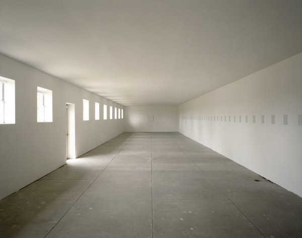 Installation views of perminant installation at The Chinati Foundation, Marfa, Texas, USA