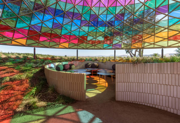 All images © Vertical Panorama Pavilion at the Donum Estate, 2022, Studio Other Spaces – Olafur Eliasson and Sebastian Behmann...