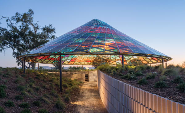 All images © Vertical Panorama Pavilion at the Donum Estate, 2022, Studio Other Spaces – Olafur Eliasson and Sebastian Behmann...