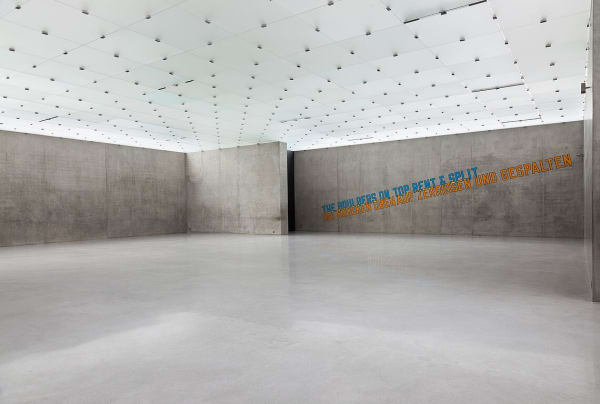 © Lawrence Weiner | ARS, New York | Bildrecht, Wien, 2016 und Kunsthaus Bregenz