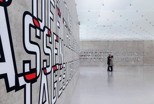 © Lawrence Weiner | ARS, New York | Bildrecht, Wien, 2016 und Kunsthaus Bregenz