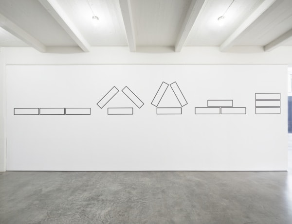 Lawrence Weiner, 5 Figures of Structure, 1987. Dia Art Foundation © Lawrence Weiner/Artists Rights Society (ARS), New York. Photo: Bill...