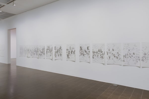 Janice Kerbel: Art and Alphabet, Hamburger Kunsthalle, Hamburg, Germany, 2017. Photo: Kay Riechers