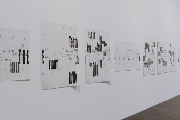 Janice Kerbel: Art and Alphabet, Hamburger Kunsthalle, Hamburg, Germany, 2017. Photo: Kay Riechers