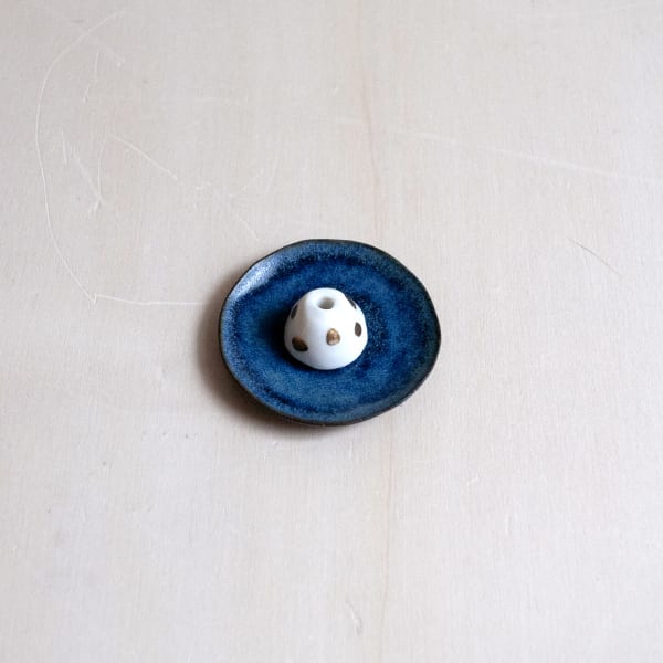 haruka matsuo - Incense stand (blue)