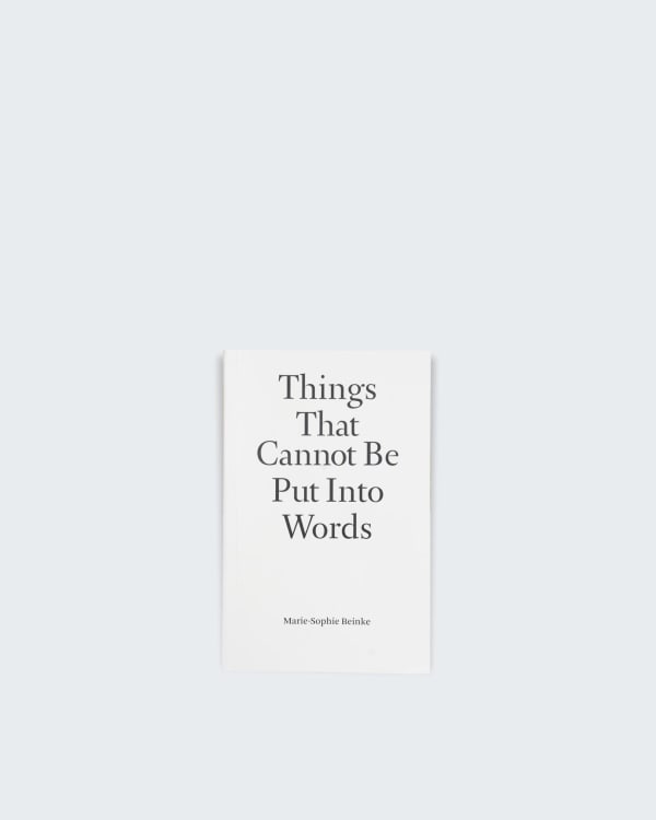 Things That Cannot Be Put Into Words - Marie-Sophie Beinke, 言葉では言い表せないもの