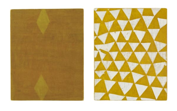 Paul Keir Untitled, 2013 acrylic and gesso on plywood (two parts) 25.5 x 20.2 cm each part