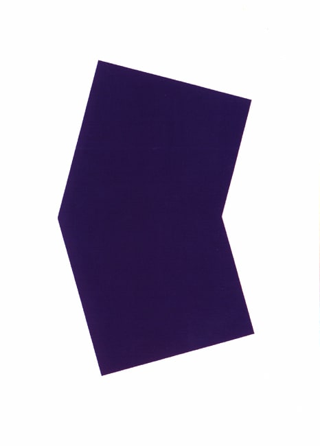 Purple 2001 colour lithograph, edition of 45 [published by Gemini Gel] 128.5 x 101cm [framed]