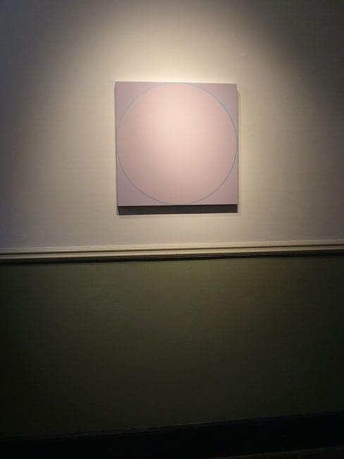 Untitled Circle Painting: Pale Lilac / Pale Blue/ Pale Lilac 2005 household gloss paint on MDF panel 61cm x 61cm