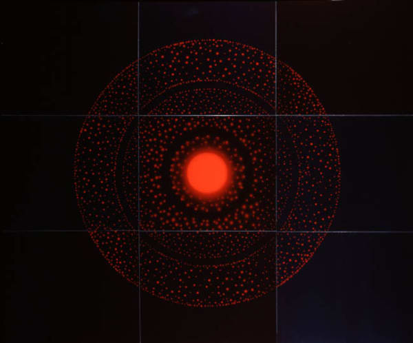 Exposure IV (9 hours of light) July (3) 2005 light, water, dye destruction print 153 x 183 cm