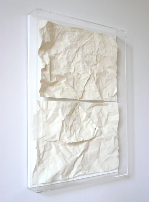 Love: Horizon 2007 resin and paint, painted mdf, acyrlic case 31 x 43.5 x 5 cm