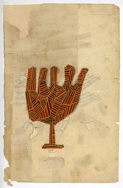 Monument to an Unknown Elephant 2007 pigment and gold on bookprint 17 x 26 cm paper size | Please contact the Gallery for further information