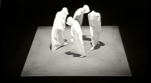 Still from 'Quad II' by Samuel Beckett (1981)