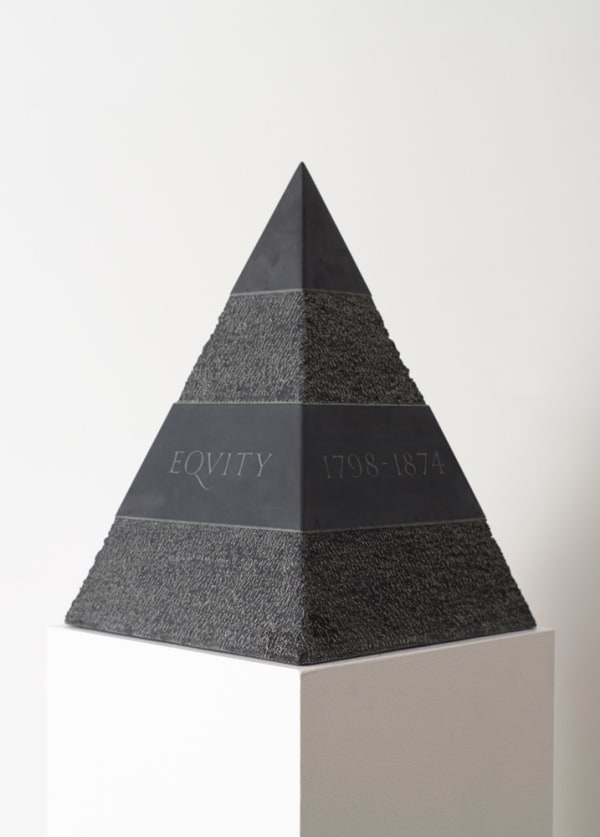 Pyramide 1798/1874 / Justice / Law / Equity with Annet Stirling, slate 34.5 x 23 x 23cm