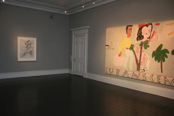 Installation view, AND PER SE AND - PART XV: Louise Bourgeois & Rose Wylie, Ingleby, Edinburgh, 20 - 30 September 2017.