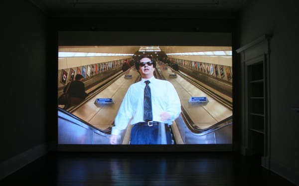 Installation view, AND PER SE AND: PART XXVI - 12th C. Manuscript, Gospel of Luke & Mark Wallinger, Ingleby, Edinburgh, 11 - 21 April 2018.