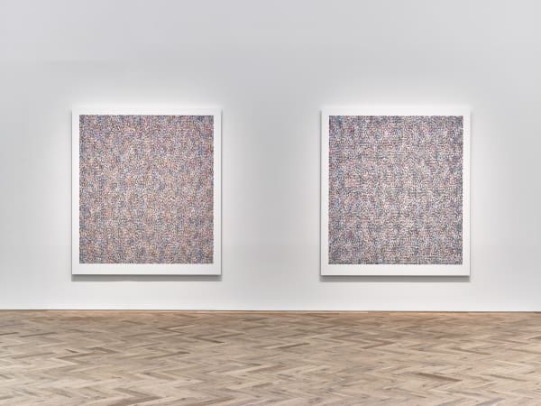 James Hugonin Fluctuations in Elliptical Form (VII), 2020-2021 oil and wax on wood 200.5 x 178.8 cm 79 x 70 3/8 in Fluctuations in Elliptical Form (VIII), 2019-2020 oil and wax on wood 200.5 x 178.8 cm 79 x 70 3/8 in