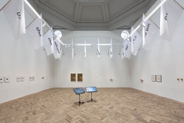 (all) Installation view of Peter Liversidge's solo exhibition: an echo Ingleby Gallery, Edinburgh, 8 October - 17 December 2022 Photograph: John McKenzie Courtesy of the Artist and Ingleby, Edinburgh