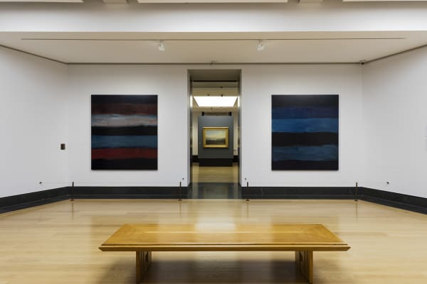 Sean Scully, Brown, 2018 Aquatint, sugarlift and spitbite on paper 76.2 × 63.5 cm Private collection © Sean Scully. Photo: courtesy the artist