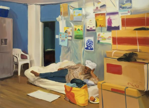 Caroline Walker, 'Abi, Midday, Brixton', 2017 © the artist and GRIMM. Courtesy the artist and GRIMM, Amsterdam/New York. Photo: Peter Mallet