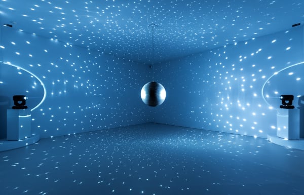 Installation view of Katie Paterson's 'Totality' in 'Turner's Sublime Legacy', 2024, The Grimaldi Forum. © Grimaldi Forum Monaco 2024 – Eric Zaragoza.