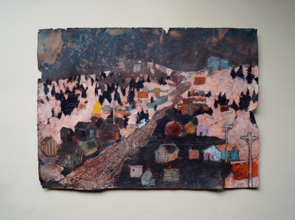 Catherine Ross, 'End', 2016, acrylic, oil pastel on paper, 66 x 54cm. Royal Scottish Academy Collection. Image courtesy of the Artist and Royal Scottish Academy.