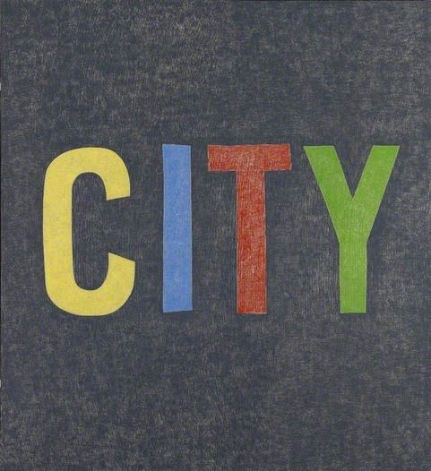 David Austen, City, 1999, Oil on wax linen