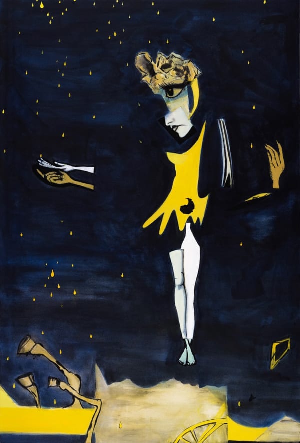 Moyna Flannigan, 'Untitled', 2018, distemper on canvas, 202 x 144 cm. Photograph by John McKenzie.