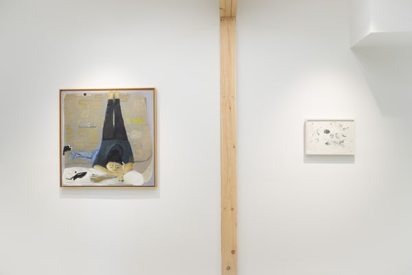 Installation view, Aubrey Levinthal, 2024, PROCESS Art Space at The Mill. Photograph: Ben Stechschulte.