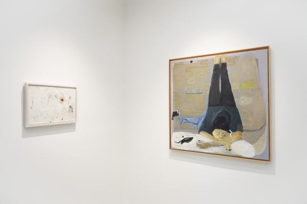 Installation view, Aubrey Levinthal, 2024, PROCESS Art Space at The Mill. Photograph: Ben Stechschulte.