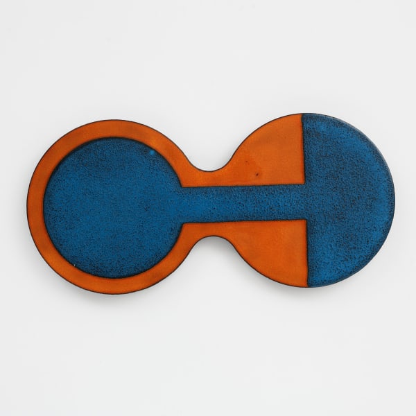 Lubna Chowdhary, 'Loop 1', 2024, unique work, glaze on ceramic body, 16.5 x 34.5 x 1 cm.