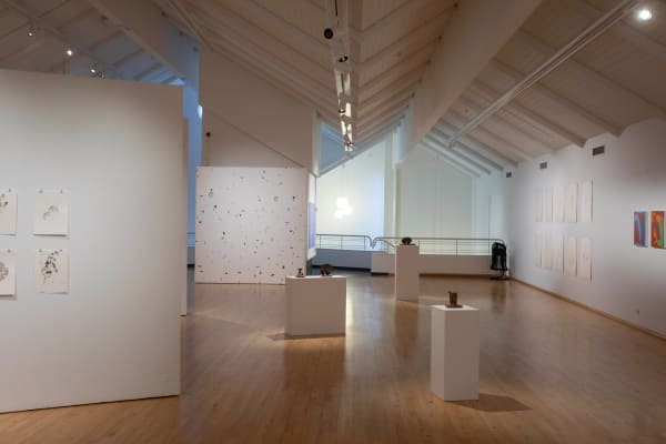 Installation view, 'Linger', 2025, Hafnafjordur Centre of Culture and Fine Art. Photograph: Leifur Wilberg Orrason.