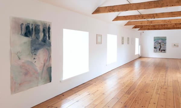 Installation view, Lotte Gertz - Layers of Silt, 2025, Cample Line Gallery. Image courtesy of the Artist and Cample Line Gallery.