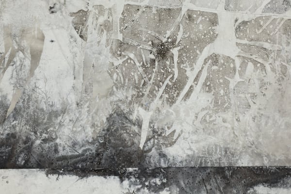 The Removal of Land 移动地带 detail, 2015, Ink, acrylic, xuan paper 墨 丙烯 宣纸, 276 x 198 cm