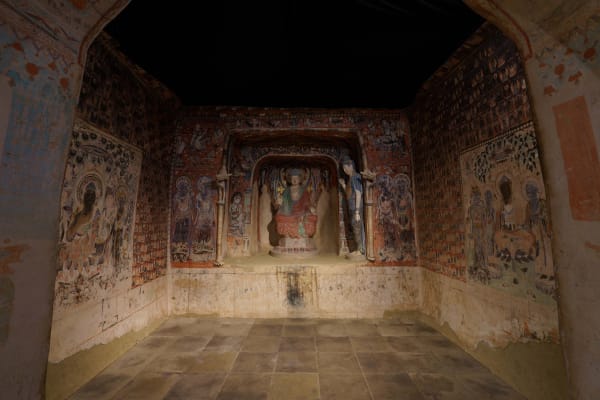 Scenes of Bamiyan ruins restoration, 'Clone Cultural Arts Project,' at Tokyo University Museum