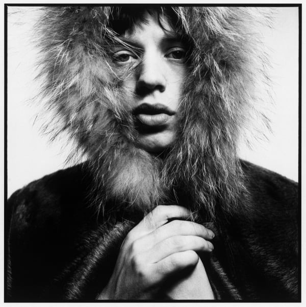 Mick Jagger, Fur Hood, 1964. ©David Bailey