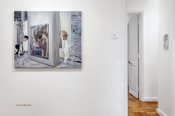 Installation view of the exhibition Blanco Universal by Carolina Muñoz at Isabel Croxatto Galería. Santiago, August 2019. Credit: Sebastián González, courtesy of Isabel Croxatto Galería.