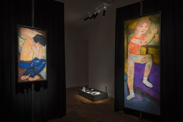 Installation view of the exhibition En Su Rodilla Un Polvo Cobrizo by Ulises Mazzucca at Isabel Croxatto Galería. Santiago, May 2019. Credit: Sebastián González, courtesy of Isabel Croxatto Galería.