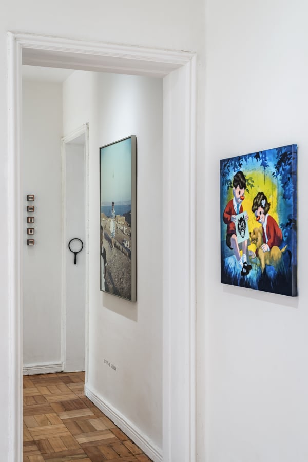 Installation view of the group show Festín de Arte #21, at Isabel Croxatto Galería in Santiago, Chile. January 2019. Credit: Sebastián González.