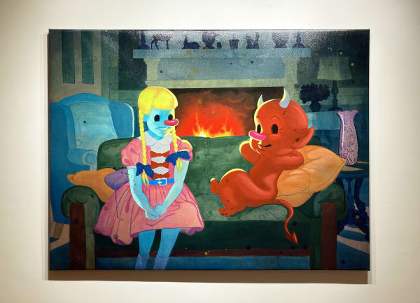 Installation view of the exhibition The Yellow Brick Road by Víctor Castillo, presented by Isabel Croxatto in Santiago, Chile, August 2021. Credit: Nicolás de Sarmiento. Courtesy of Isabel Croxatto Galería.